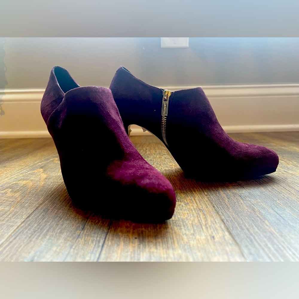 LK Bennet Doris Ankle Booties in Merlot